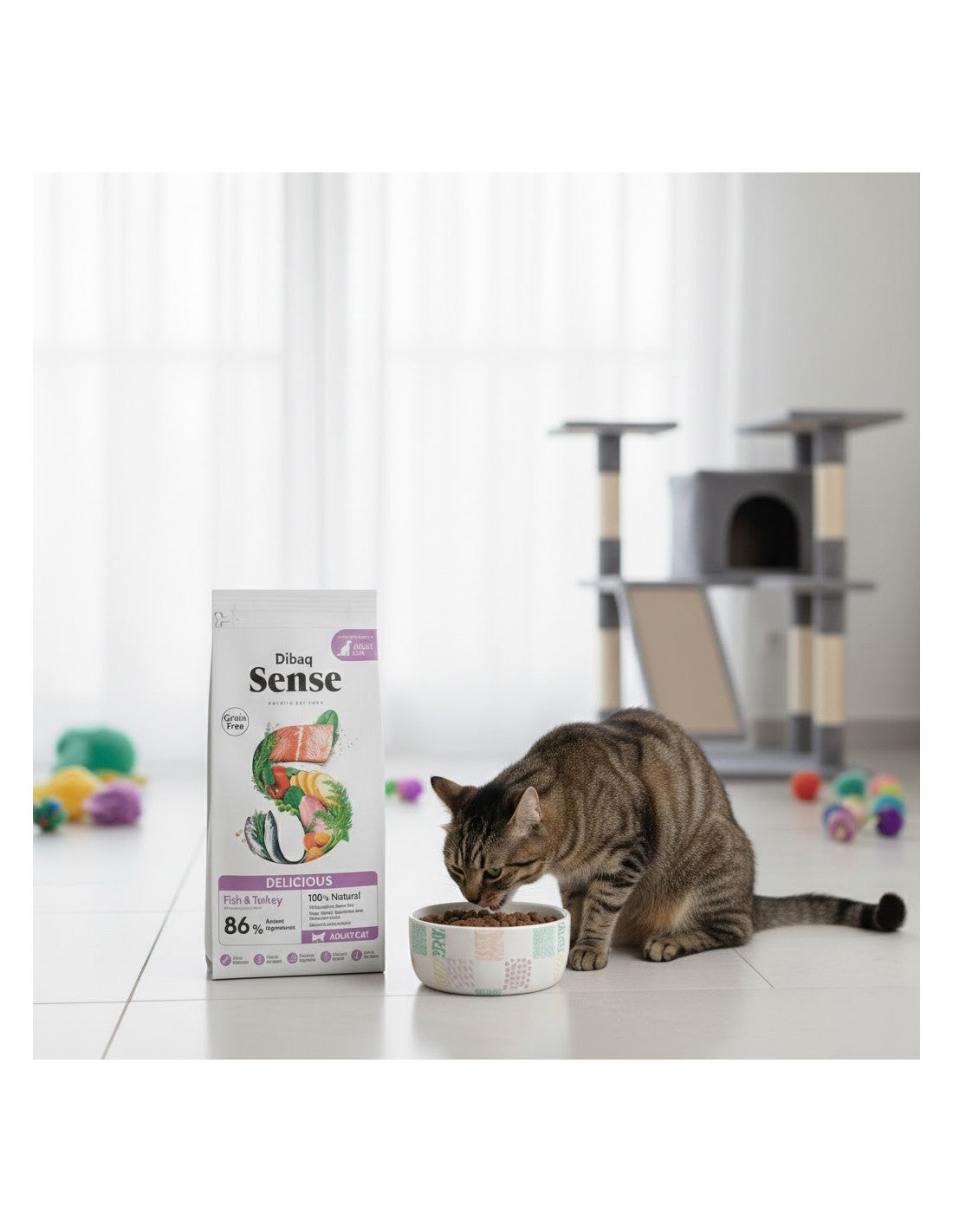 Pienso sin cereales para gatos adultos Dibaq Sense