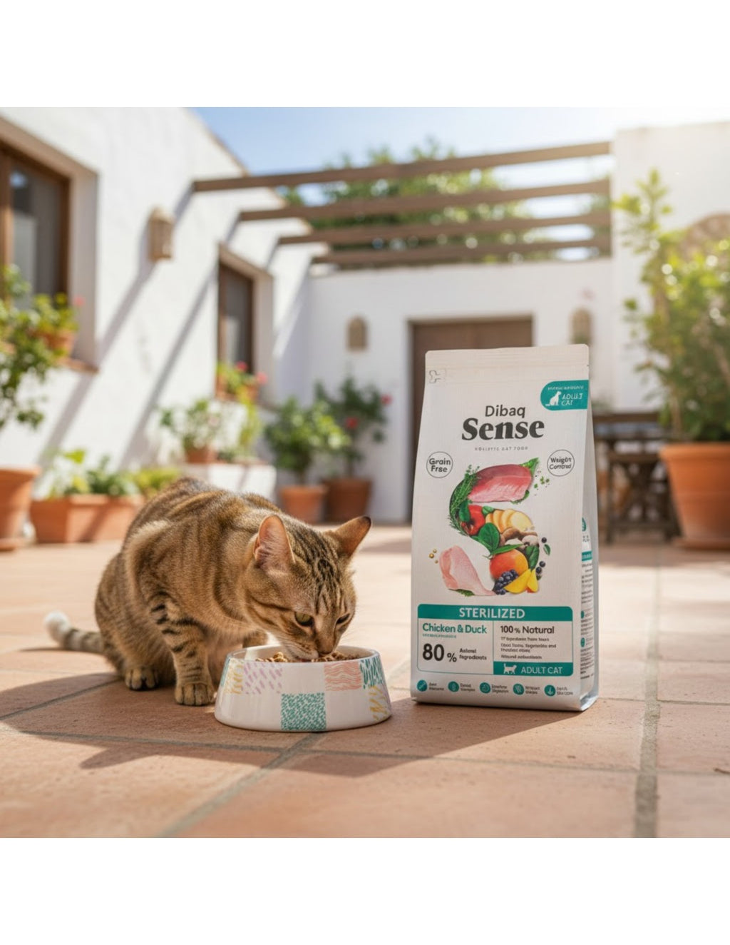Pienso sin cereales para gatos esterilizados Dibaq Sense