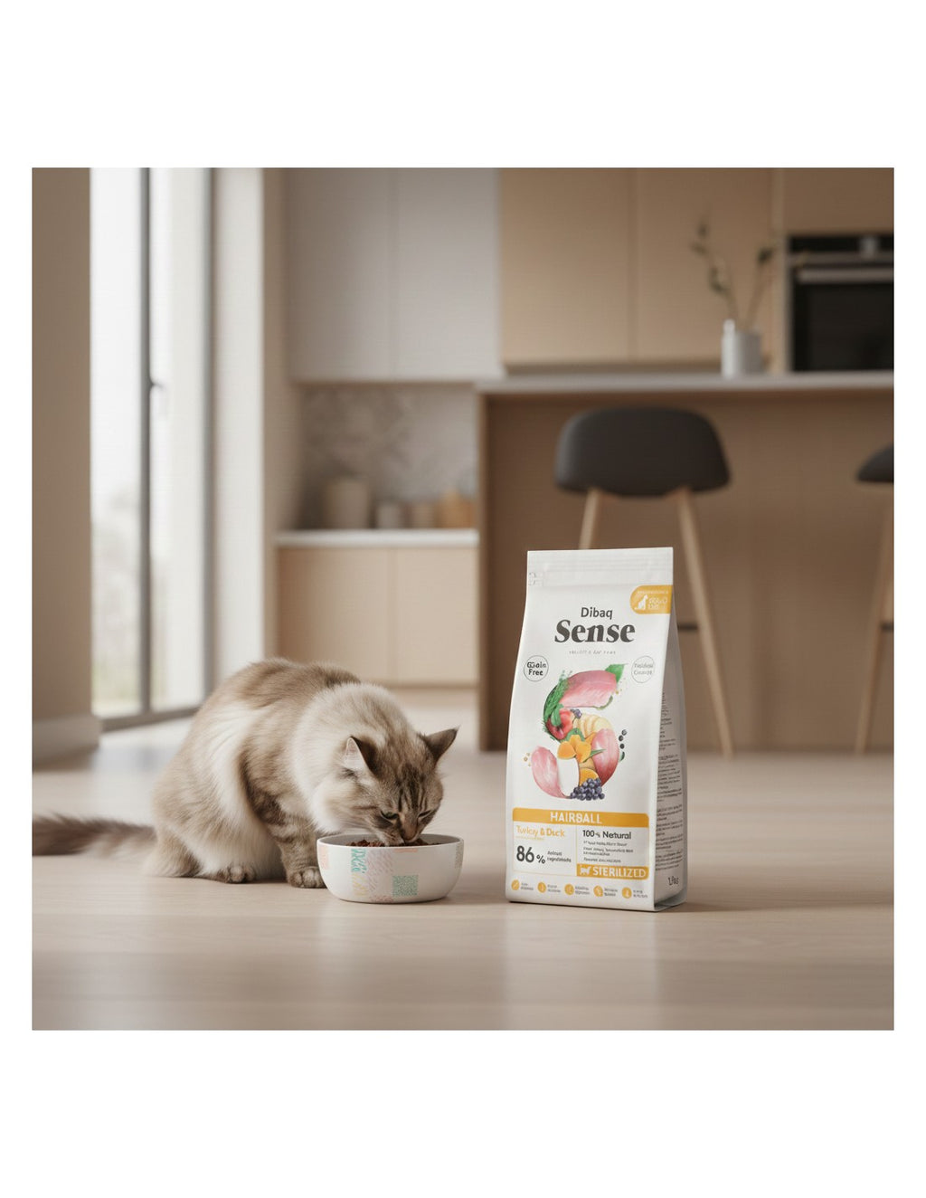 Saco Dibaq Sense Hairball para gatos adultos
