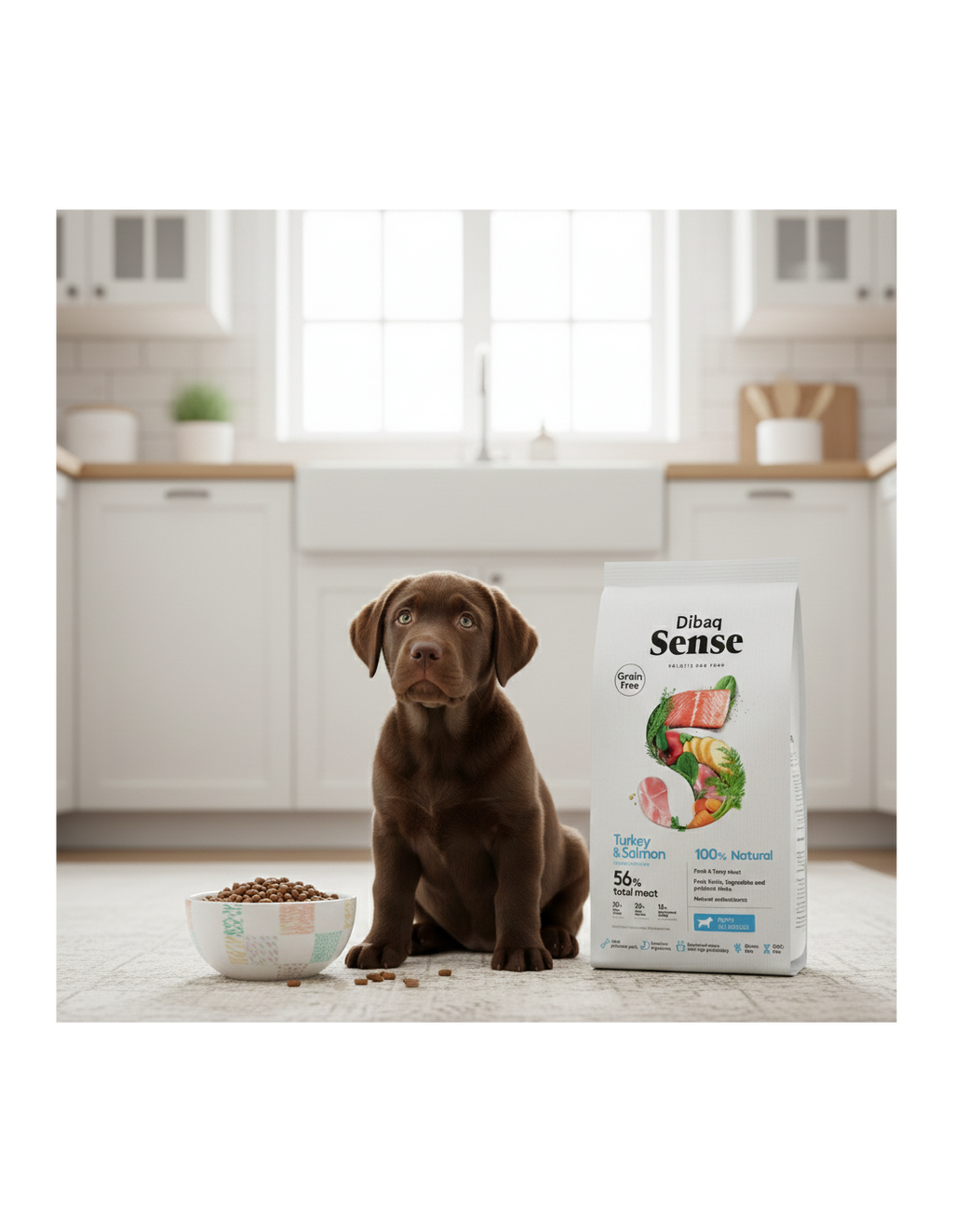 Dibaq Sense Salmón y Pavo perros cachorros de todas las razas