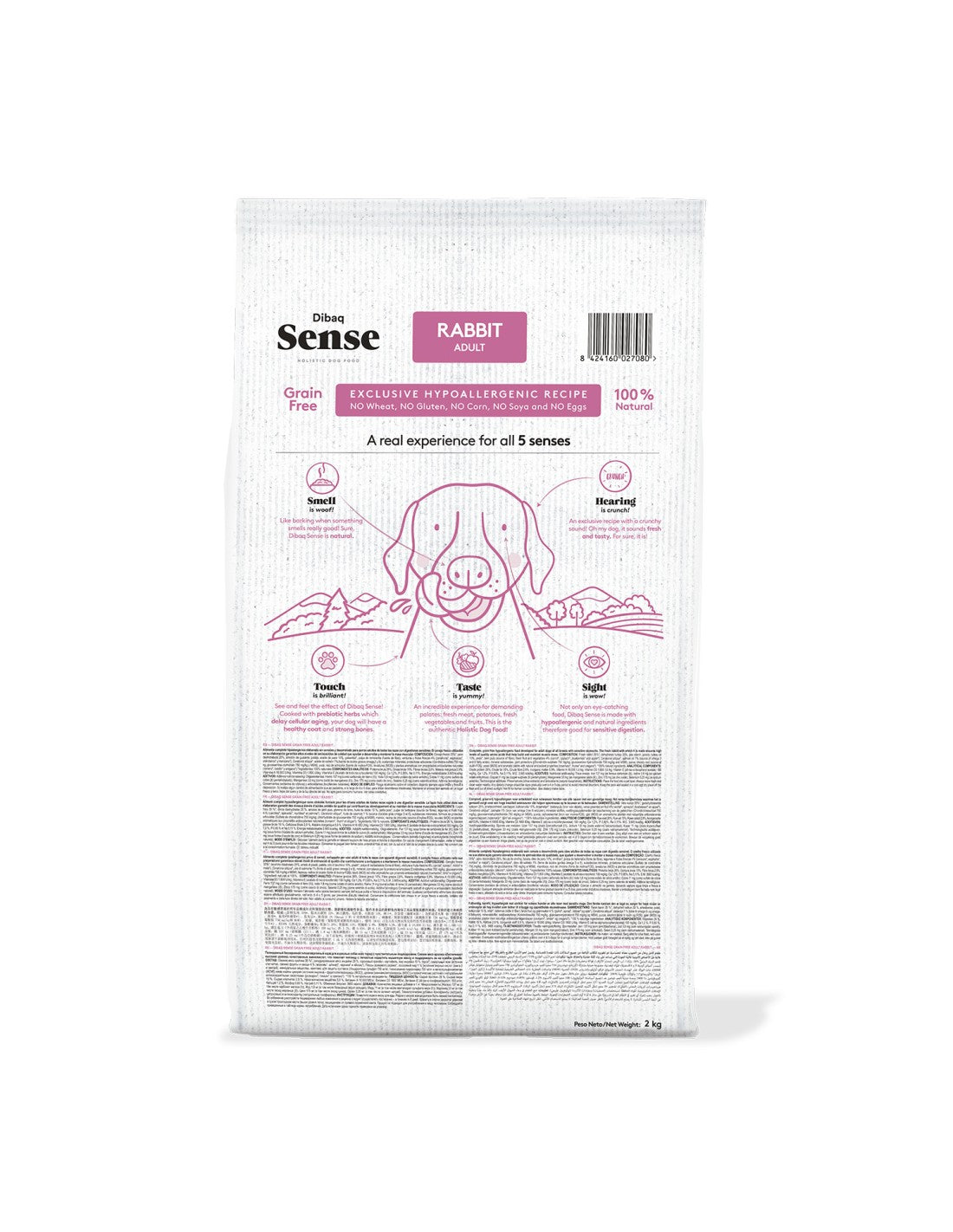 Dibaq Sense Grain Free Sensitive Conejo — Pienso sin cereales para perros sensibles