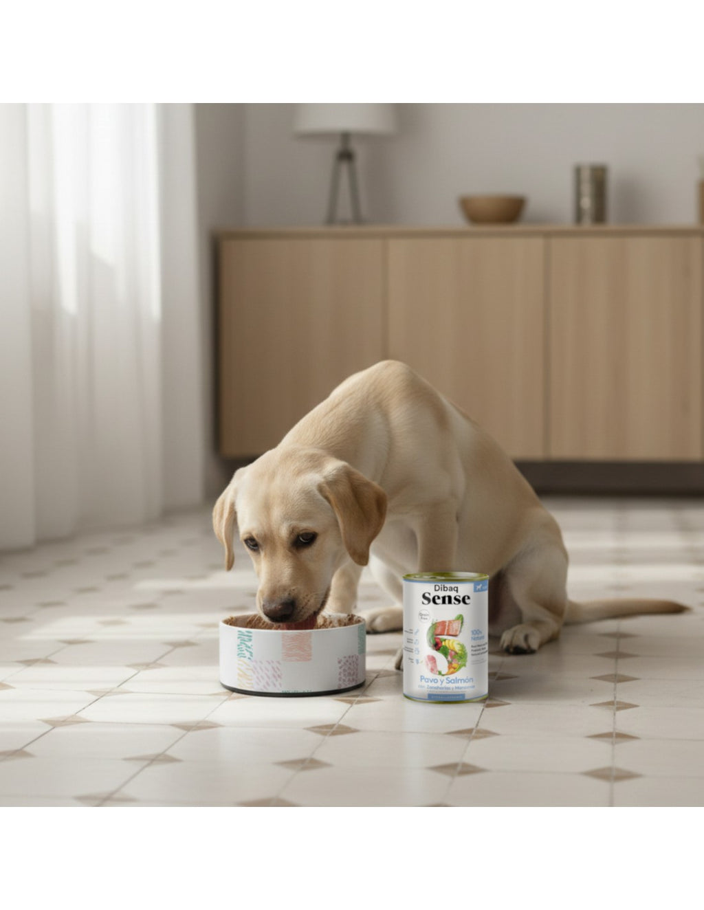 Dibaq Sense Puppy pavo y salmón alimento húmedo