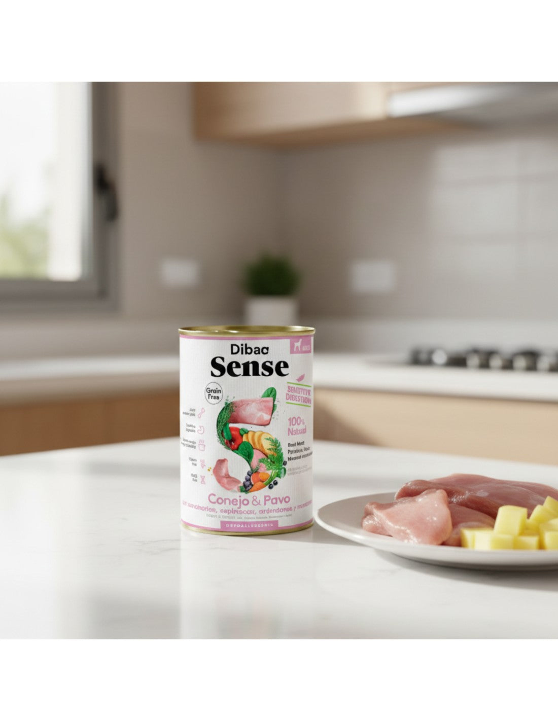 Dibaq Sense Conejo y Pavo alimento Húmedo