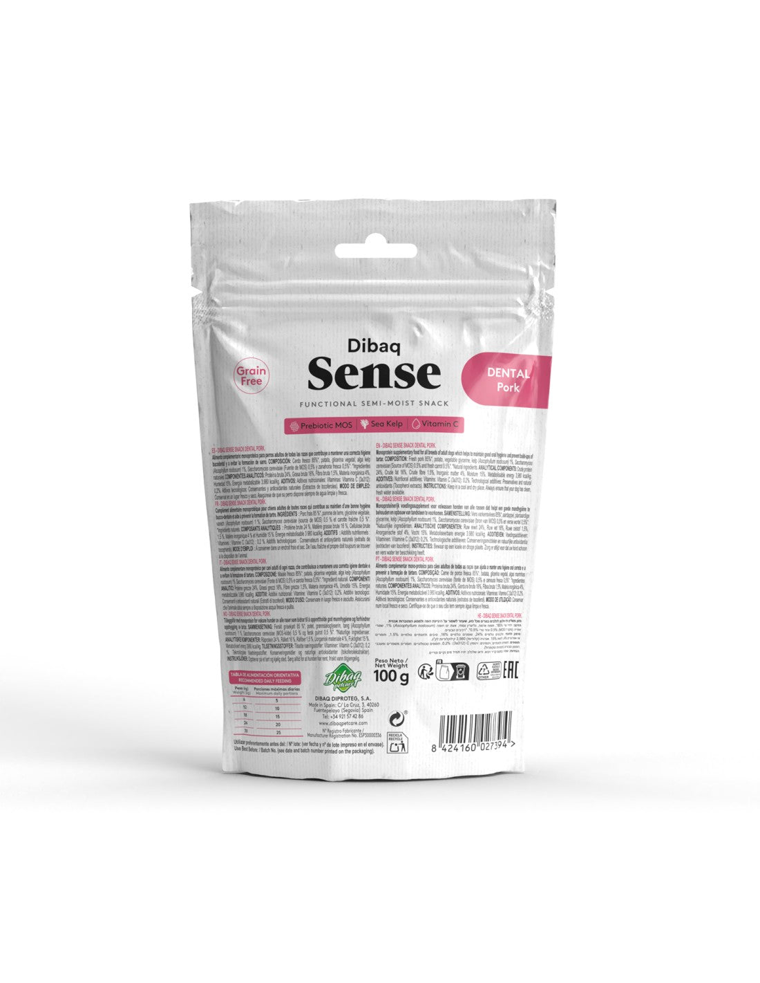 Dibaq Sense Snack Dental Cerdo para perros