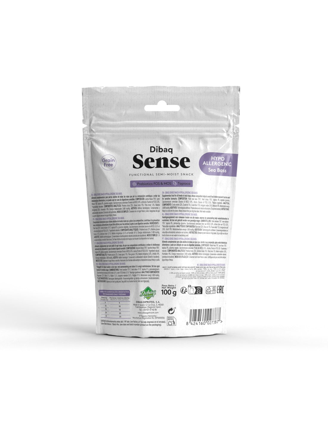 Dibaq Sense Snack Hypoallergenic Lubina para perros