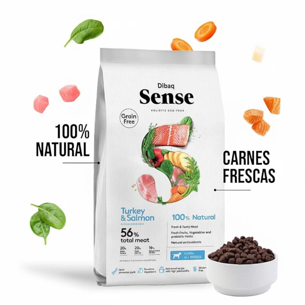 Dibaq Sense Turkey & Salmon - fondo blanco