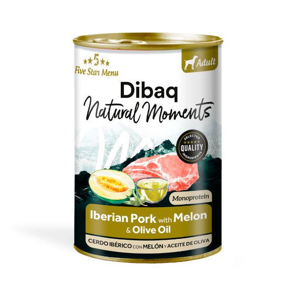 Dibaq Natural Moments Cerdo Ibérico con Melón para perros adultos