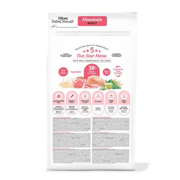Dibaq Natural Moments 5 Star Mountain para perros adultos