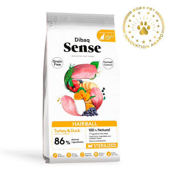 Dibaq Sense Grain Free Hairball para gatos adultos esterilizados
