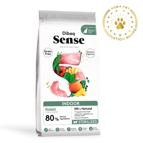 Dibaq Sense Grain Free para gatos adultos y esterilizados que viven en interior