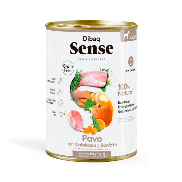Dibaq Sense Pavo y Calabaza alimento Húmedo