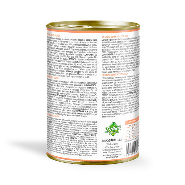 Dibaq Sense Salmón alimento Húmedo