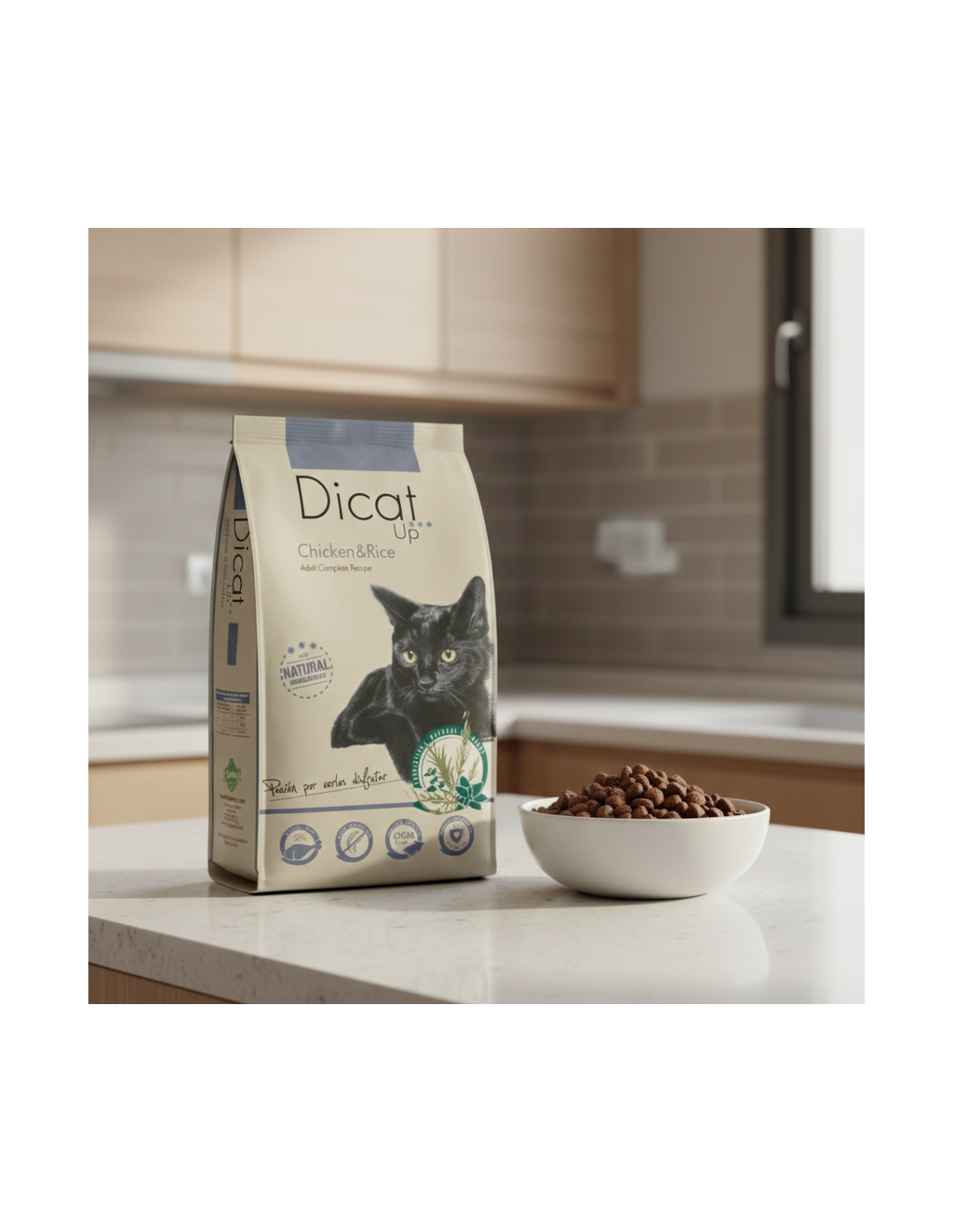 Dicat Up Gatos adulto pollo y arroz