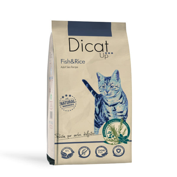 Dicat Up Adulto pescado y arroz