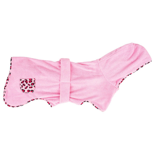 Bathrobe Leopard Pink Max & Molly para perros