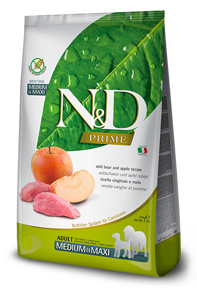 Farmina N&D Prime Dog — Jabalí y Manzana (Adult)
