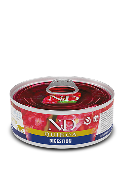 Farmina N&D Quinoa Cat Húmedo — Digestion Cordero 80g