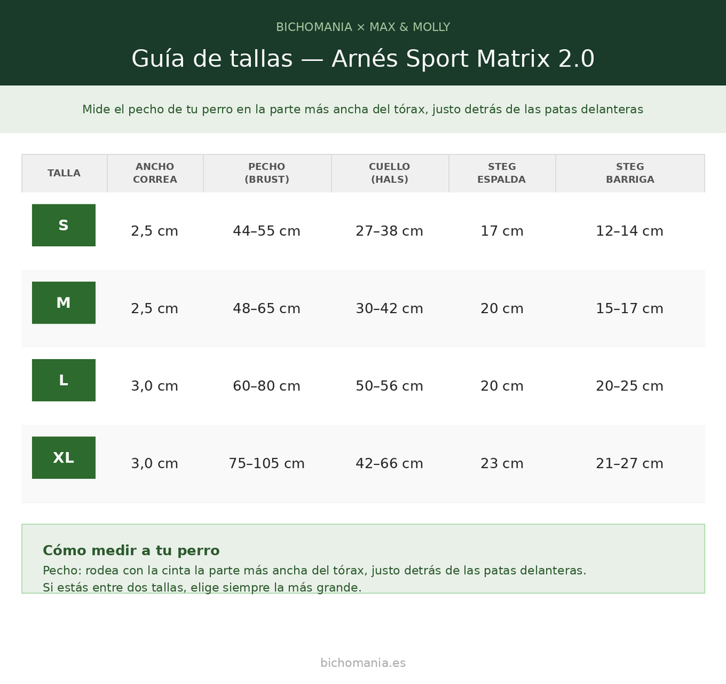 Arnés Sport Smart ID Matrix 2.0 Jade Max & Molly para perros