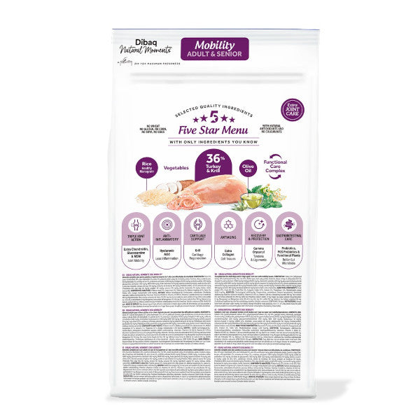 Dibaq Natural Moments 5 Star Mobility para perros adultos/ senior