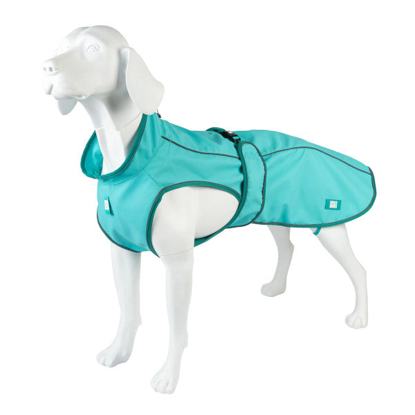 Chubasquero Raincoat Matrix 2.0 Turquoise Max & Molly para perros