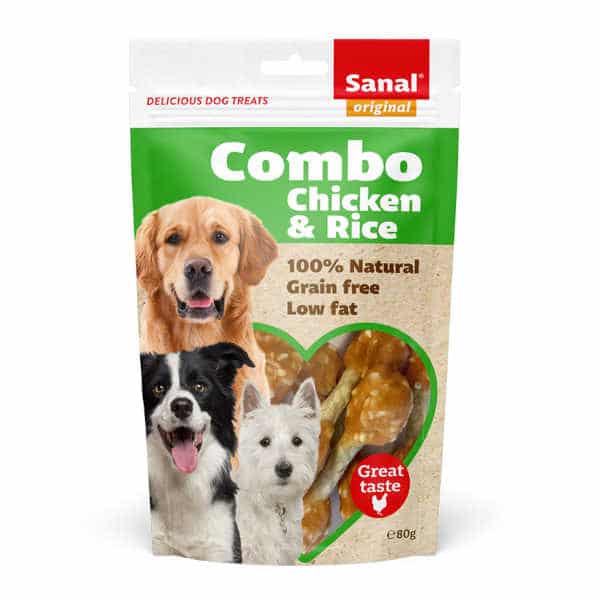 Sanal chicken and rice para perros