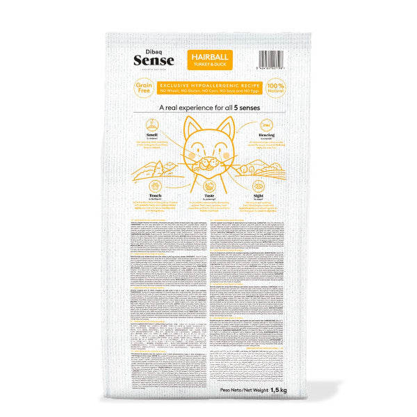 Dibaq Sense Grain Free Hairball para gatos adultos esterilizados