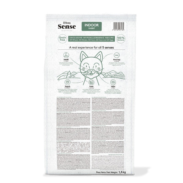 Dibaq Sense Grain Free para gatos adultos y esterilizados que viven en interior