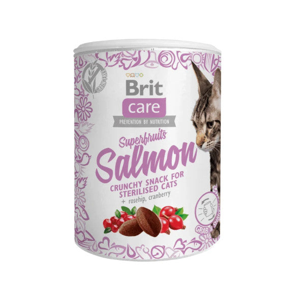 Brit Care cat snack Superfruits Salmón 100gr